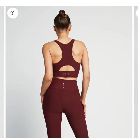 WILO  Base Ribbed (Plum) Longline Sports Bra - Picture 3 of 6